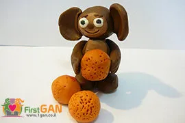 Cheburashka-Crafts din lut