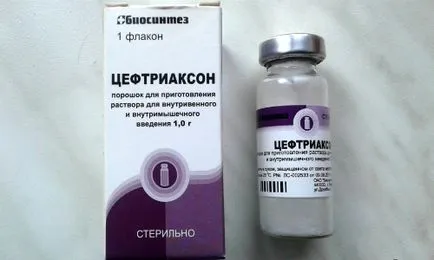 Ceftriaxone за лечение на синузит броя дни, необходимо за убождане един антибиотик указания