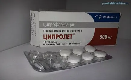 Tsiprolet простатит - свойства и характеристики на приложения