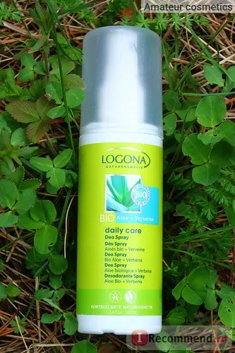 Spray Deodorant logona bio aloe și Vervain de îngrijire de zi cu zi - «deodorant naturale într-un profesioniști de pulverizare