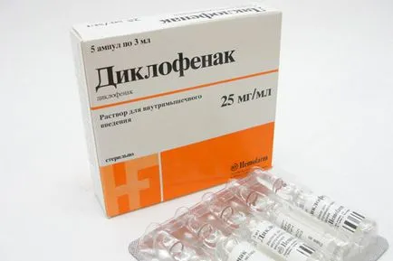 Diclofenacul în osteochondrosis, injecții unguent lumânări