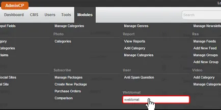 За phpfox CMS, webtomat