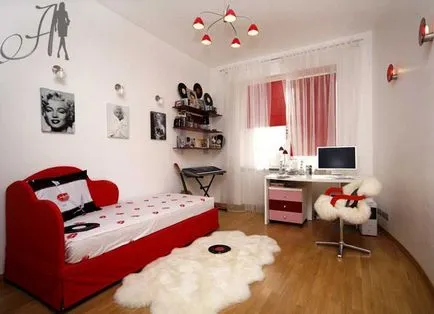 Design dormitor pentru fete și renovarea de apartamente fotografie