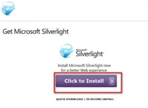 Firefox, hogyan kell telepíteni a Microsoft Silverlight bővítmény