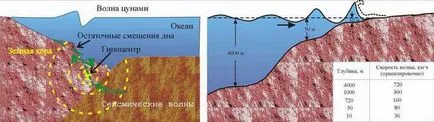 Fizika cunami kialakulásának és bizonyos számításokat Bro