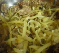 Говежди бъбреци в сметанов сос с лук кисели краставички рецепти снимки