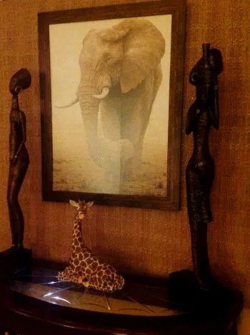 Condiții de viață într-un stil african - interior impresionant