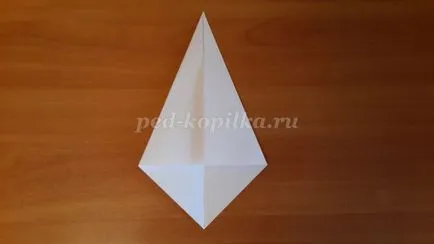 Békegalamb a művészet origami szakaszokban