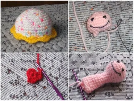 Tű ágy Amigurumi - meglehetősen bug