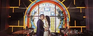 Belső lövés a szoba az esküvői fotózásra Voronyezs