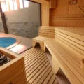 Ce materiale decora sauna interior