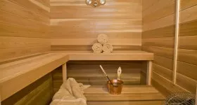 Ce materiale decora sauna interior