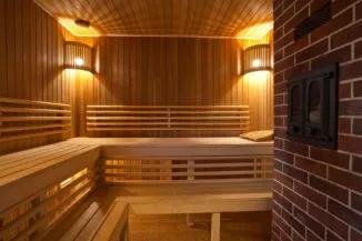 Ce materiale decora sauna interior