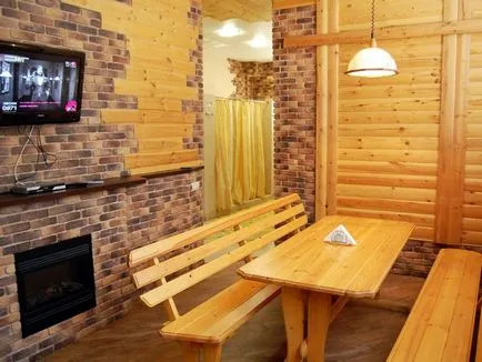 Ce materiale decora sauna interior