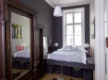 Как най-добре да проектирате интериора на тесен спалня, където леглото е по-добре да се сложи снимка на добър дизайн