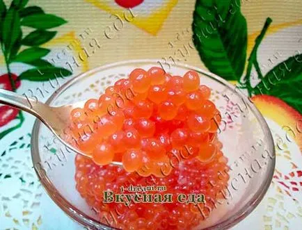 Ca caviar de somon sare la domiciliu - produse alimentare mare