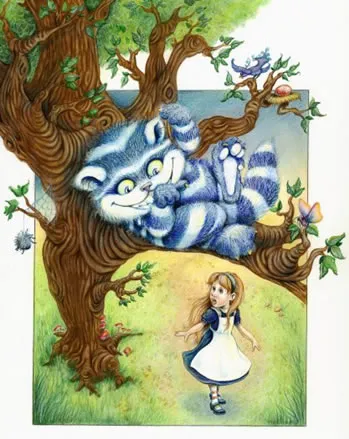Alice megfelel a Cheshire Cat, Alice Csodaországban