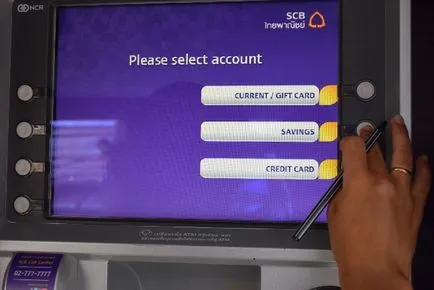 Hogyan pénzt egy ATM Thaiföldön