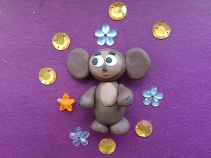 Cum de a sculpta din plastilină Cheburashka - instrucțiuni pas cu pas, cu fotografii