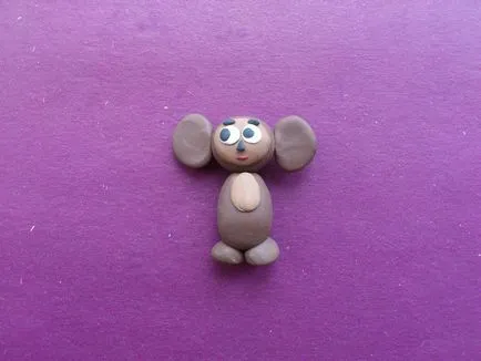 Cum de a sculpta din plastilină Cheburashka - instrucțiuni pas cu pas, cu fotografii