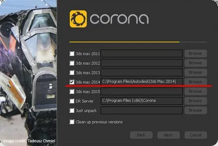 Hogyan kell telepíteni a corona tehetik 3d max