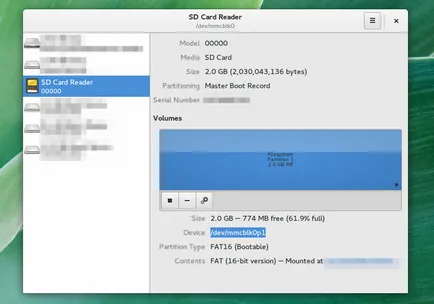 Как да пишем, формат и управление на SD картата на Linux