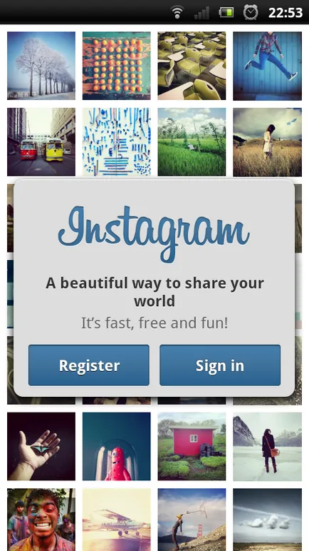 Hogyan lehet regisztrálni a Instagram lépésről lépésre regisztrációs iPhone és Android