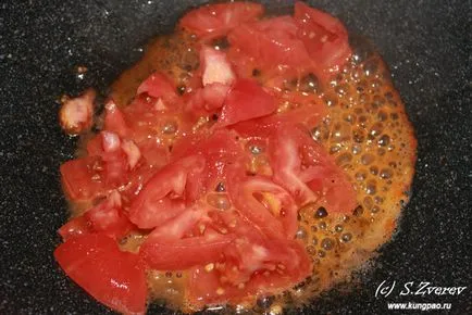 Kínai leves paradicsom és a tojás (recept fotó)