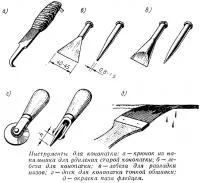 Ștemuire de-a lungul canelurilor de barci din lemn cu mâinile lor (consultare