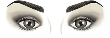 Настройте формата на окото с помощта на грим