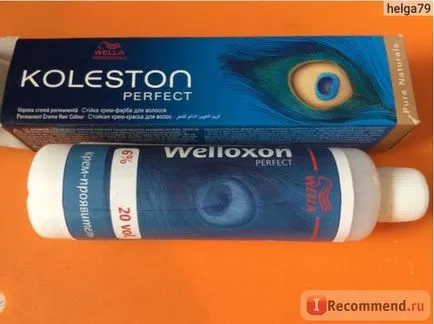 Hajfesték Wella professzionális Koleston Perfect - «a kedvenc színe, míg a Loreal