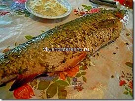 Rețetă pentru pește amur alb coapte în cuptor fotografie, delicios se găti