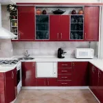 Bucătărie Bordeaux 50 fotografie facilități de idei de design de bucătărie de culoare cires cu mâinile lor