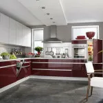 Bucătărie Bordeaux 50 fotografie facilități de idei de design de bucătărie de culoare cires cu mâinile lor