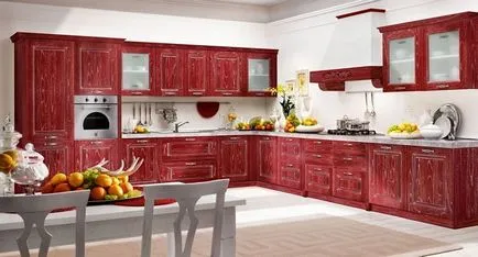 Кухня бордо - най-добрите интериори, дизайнерски идеи, снимки