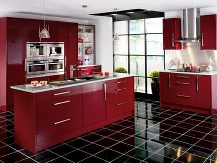 Кухня бордо - най-добрите интериори, дизайнерски идеи, снимки