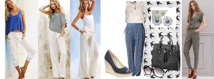 Летни панталони за горещо време - как да изберете какво да се носят