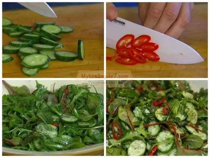 Nyári saláta uborka lépésről lépésre receptek fotókkal