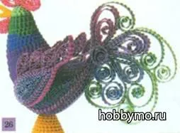 Master class cocoș din carton ondulat (Quilling) - hobby-Sea