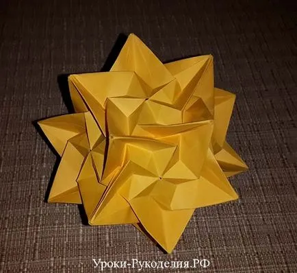 Mester osztályban origami kusudama „paradigma” - tanulságok kézimunka