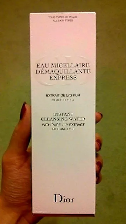 Micelara demachiant apă extract crin dior pure eau micellaire demaquillante