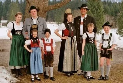 Costum național german (64 poze) pentru femei, fete și bărbați pentru germani, costumul era