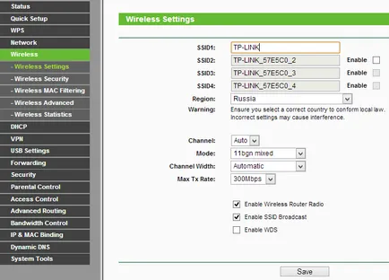 Configurarea router TP-LINK pentru punctele verzi articol