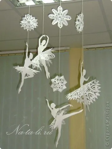 Karácsony - Snowflake Balerina - saját kezűleg