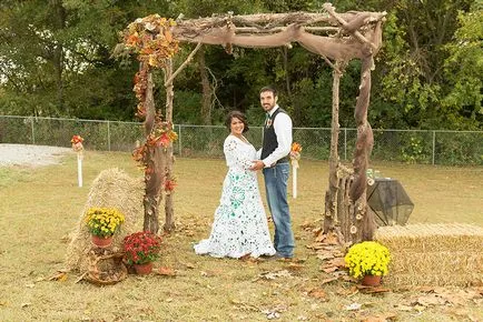 a menyasszony, hogy hozzon létre egy lenyűgöző esküvői ruha - a legjobb fotó!