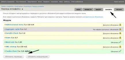 Актуализация на Drupal - модули, ядрото и трансфери