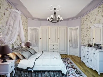 Wallpaper cu flori în interiorul apartamentului, printuri de mari și mici, combinații de succes