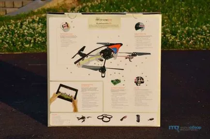 Felülvizsgálata és vizsgálati quadrocopter papagáj ar