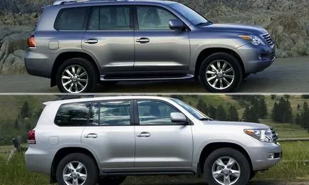 Különbségek Land Cruiser 200 és Lexus LX 570 autó képest hírek Komi Komi autó portál