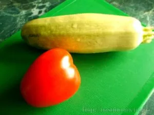 Tészta cukkínit és a paradicsom - egy lépésről lépésre recept fotókkal, kulináris blog Anastasia Burns